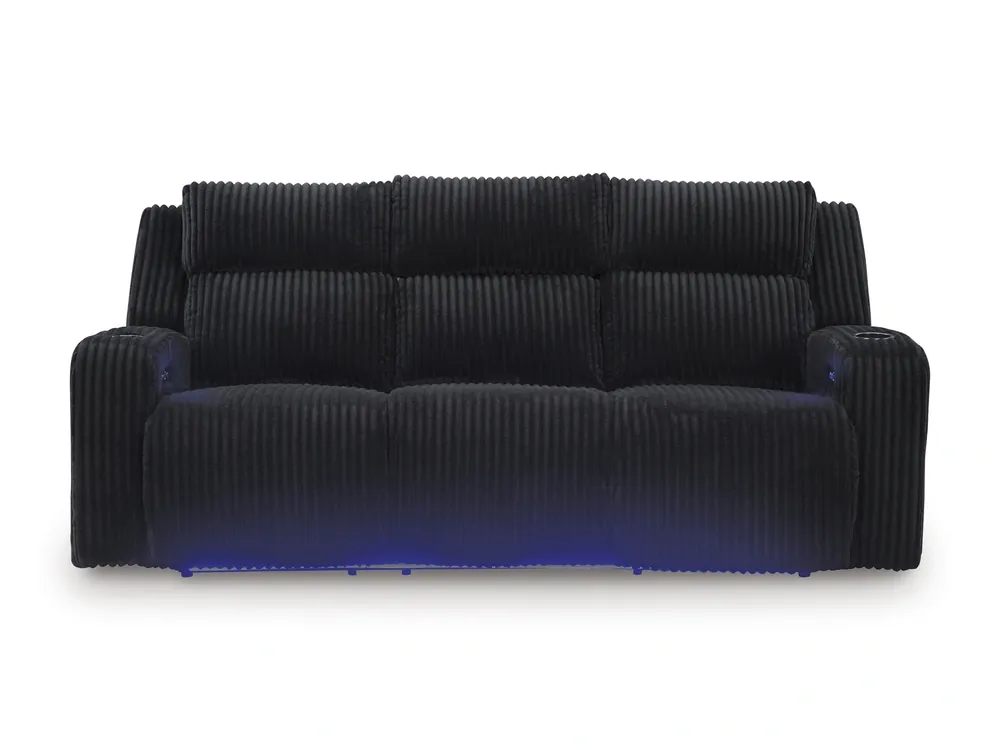 Ashley Forest Lake Black Power Reclining Sofa