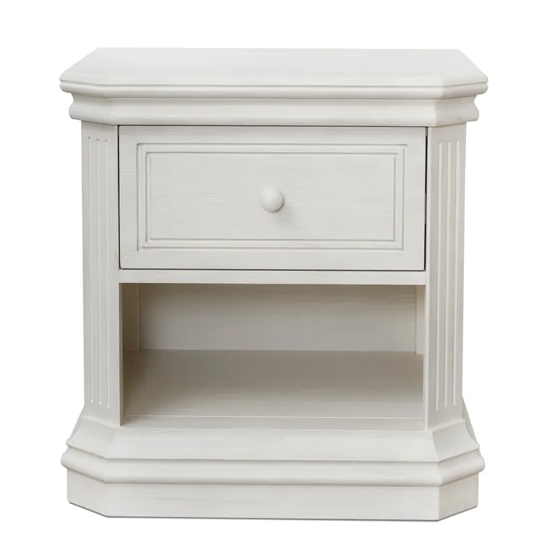 C&T Int'l Vista Elite Cream Nightstand