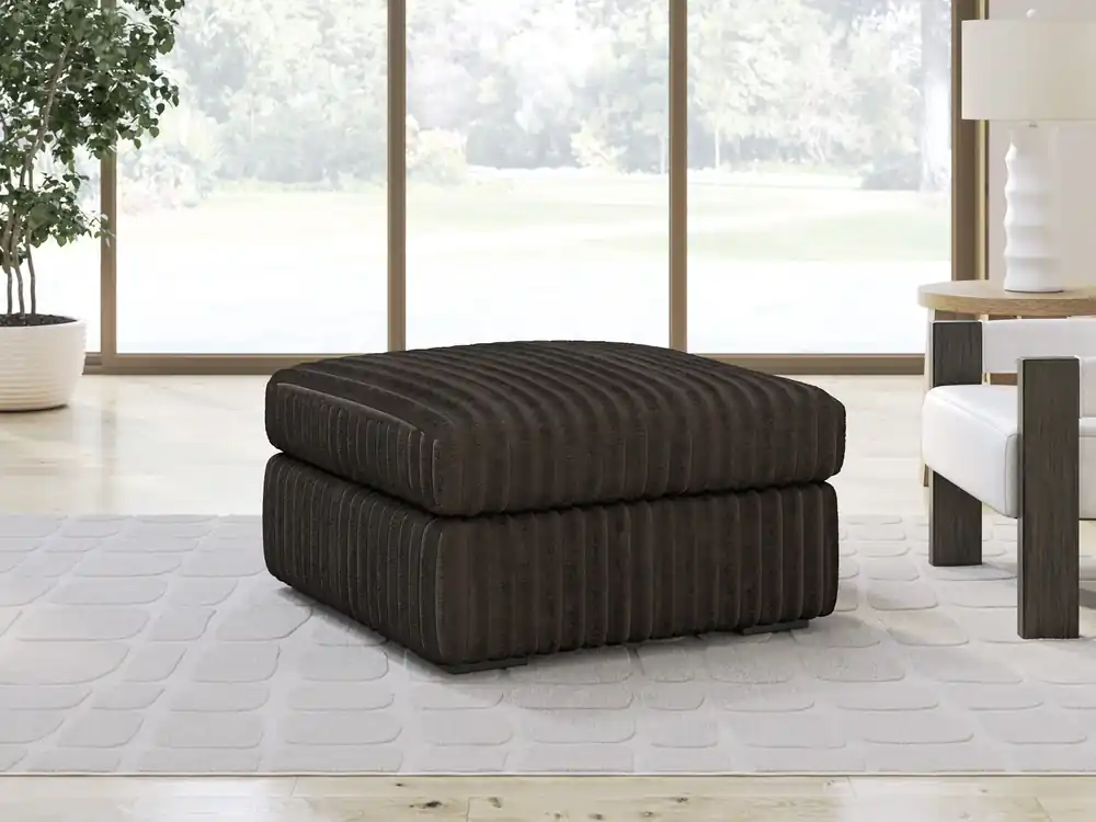 Ashley Midnight Madness Brown Accent Ottoman