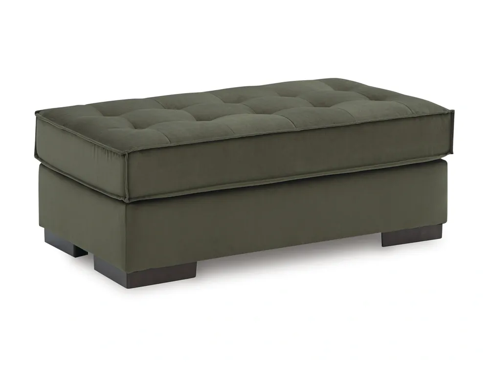 Ashley Caspian-Town Oversized Accent Ottoman in Olive Green