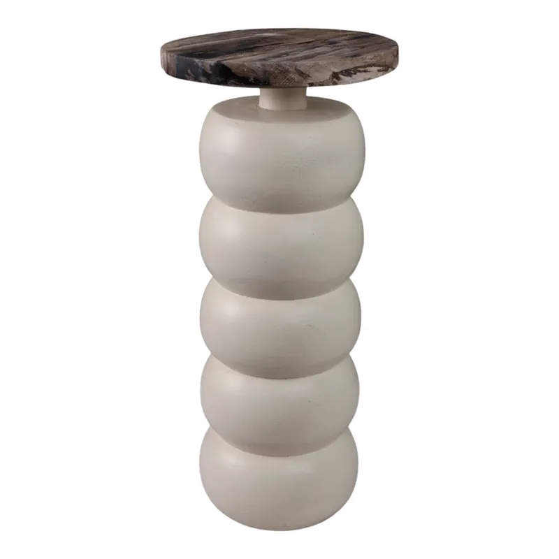 Sagebrook Home 22" Petrified Wood Accent Table