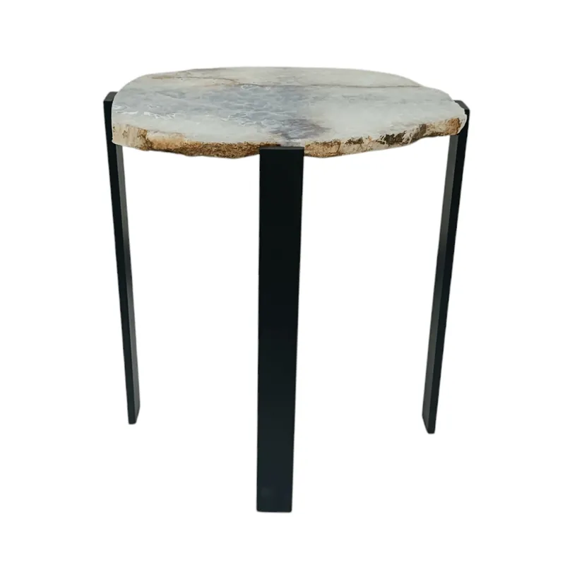 Sagebrook Home Selenite Stone Accent Table