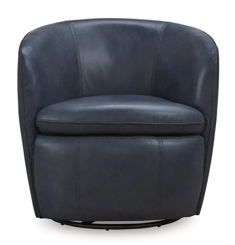 Ashley Kierreys Ocean Leather Swivel Chair