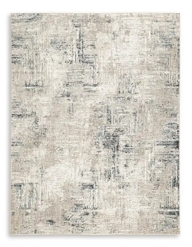 Ashley Gentor Rug in Ivory - 5.2 x 7.1