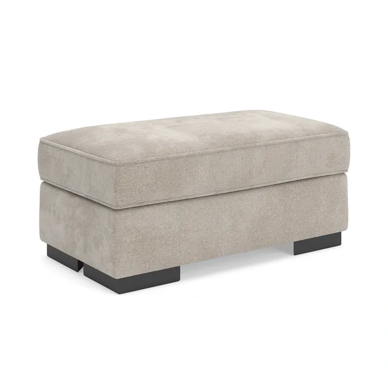 Ashley High Profile Beige Ottoman