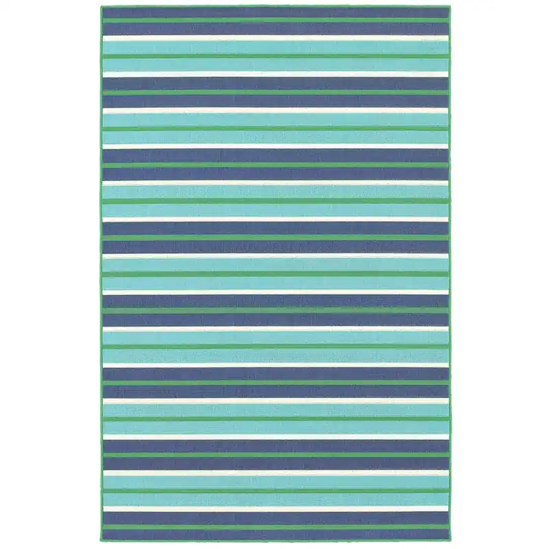 Sphinx Meridian Outdoor Rug in Blue -7.10 x 10.10