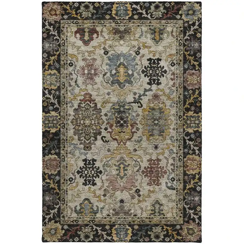 Dalyn Silk Road Black 8 x 10 Rug