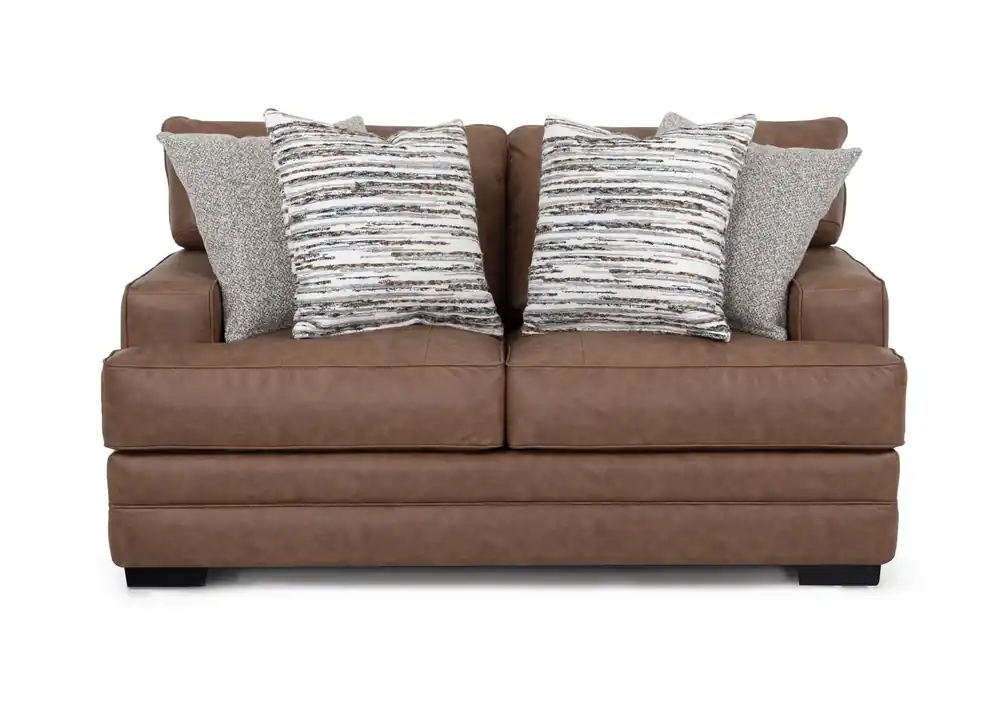 Franklin Regent Saddle Brown Loveseat