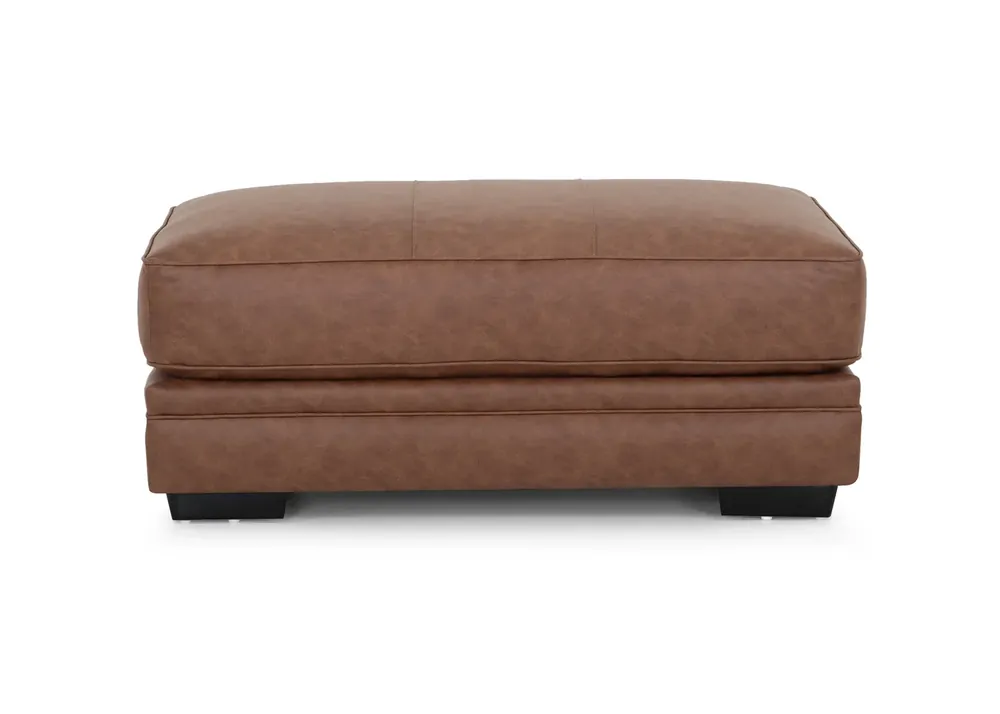 Franklin Regent Saddle Brown Ottoman