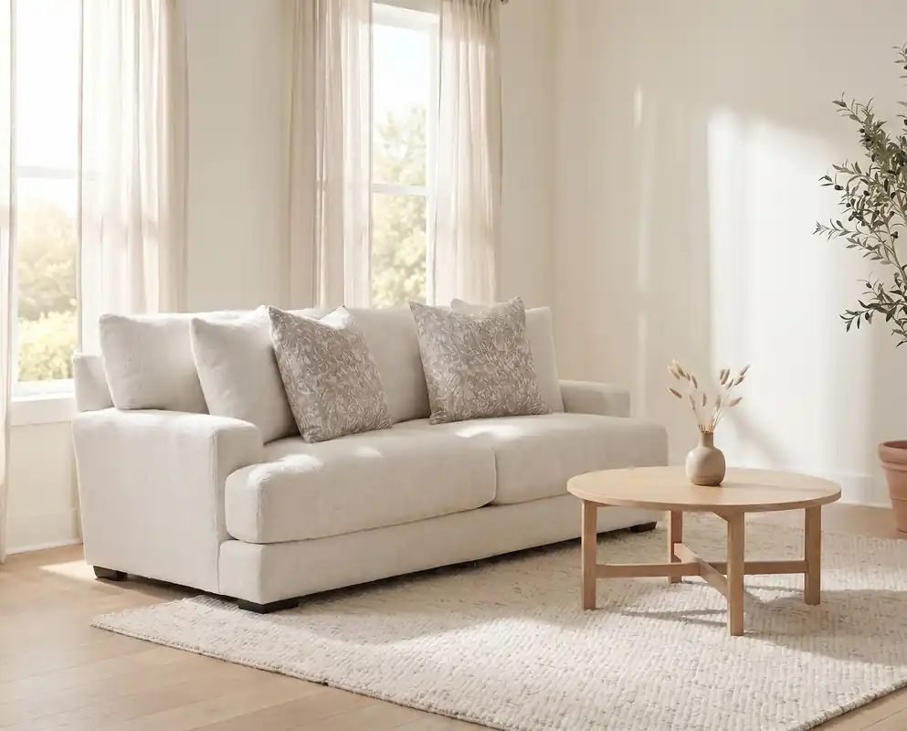 Franklin Minka Cream Sofa