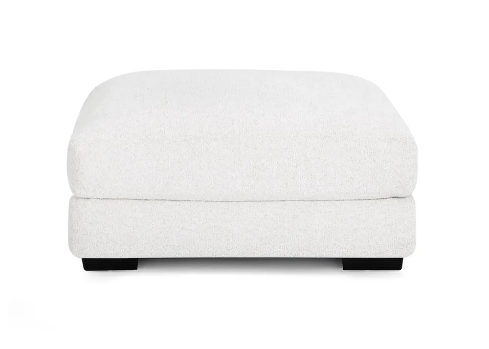 Franklin Minka Cream Ottoman