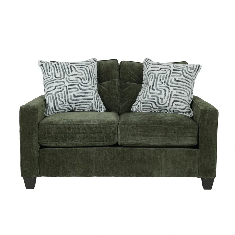 Peak Living 710 Collection Olive Green Loveseat