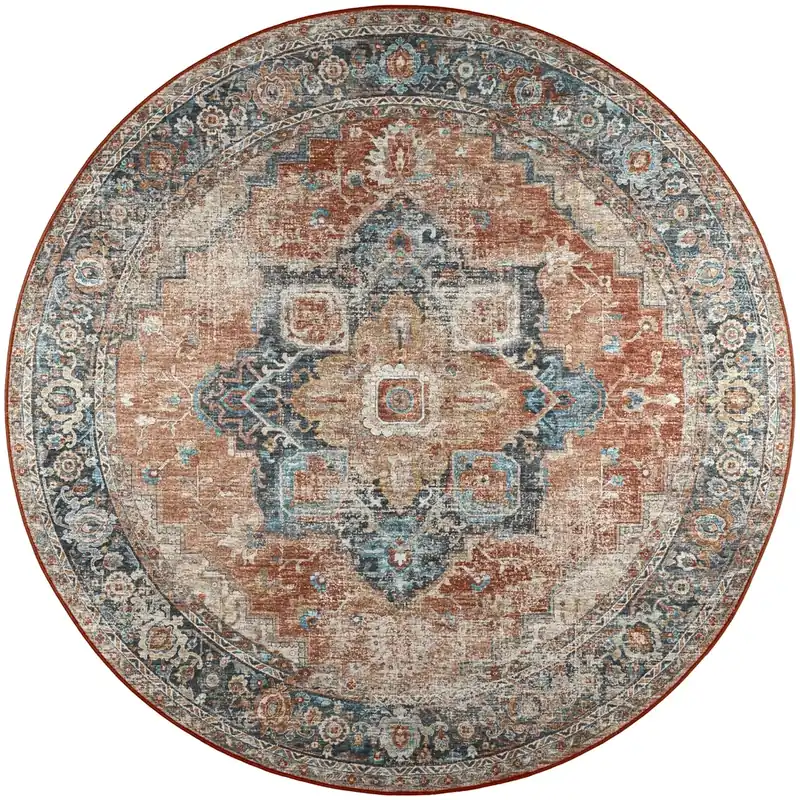 Dalyn Jericho Round Rug in Spice 6-Foot