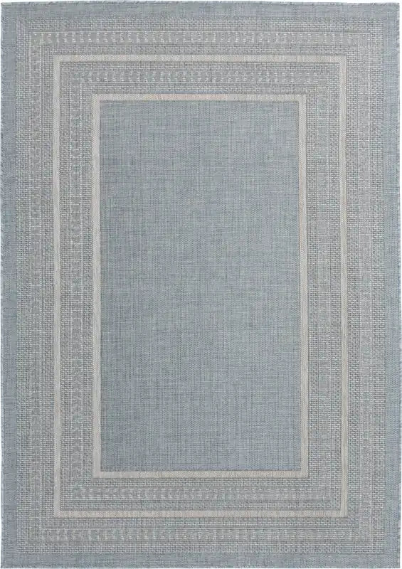 Central Oriental Melbourne Blue 3 x 5 Outdoor Rug