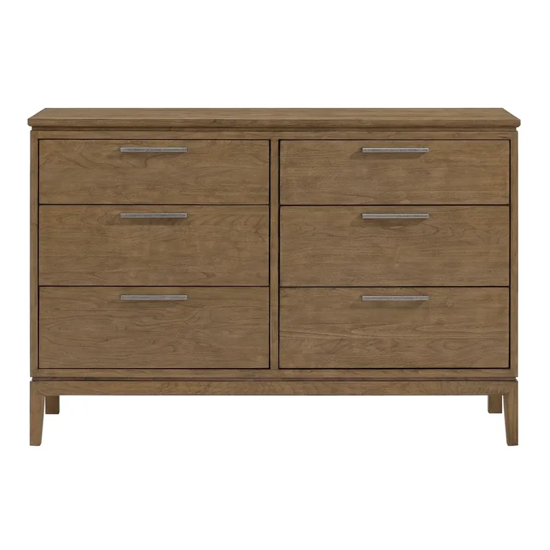 Whittier Wood Bailey Nutmeg 6-Drawer Dresser