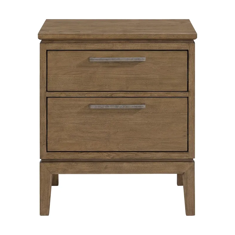 Whittier Wood Bailey Nutmeg 2-Drawer Nightstand