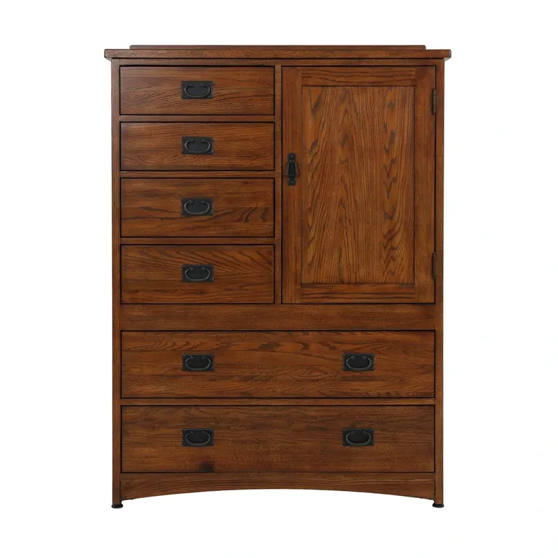 Intercon Oak Park 6-Drawer Chest with Door