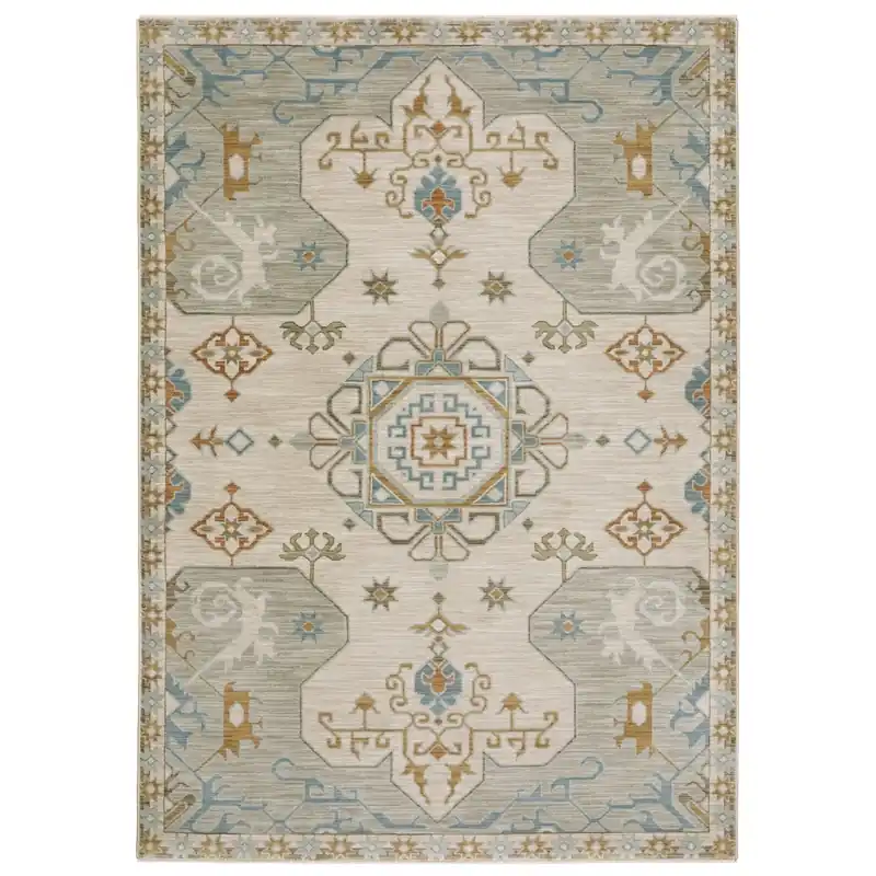 Sphinx Maeve Beige/Gray 5.3 x 7.6 Rug