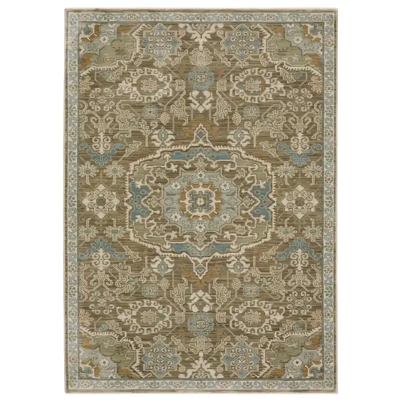 Sphinx Maeve Brown/Blue 5.3 x 7.6 Rug