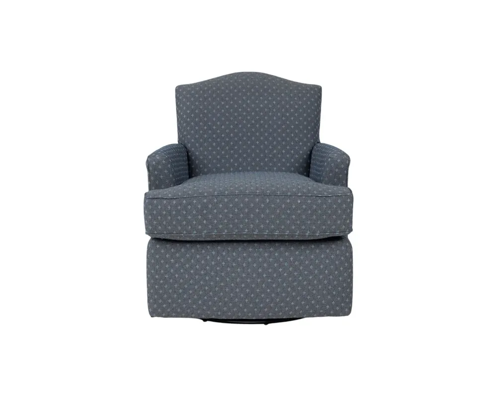 Flexsteel Judge Swivel Chair in Arctic Blue