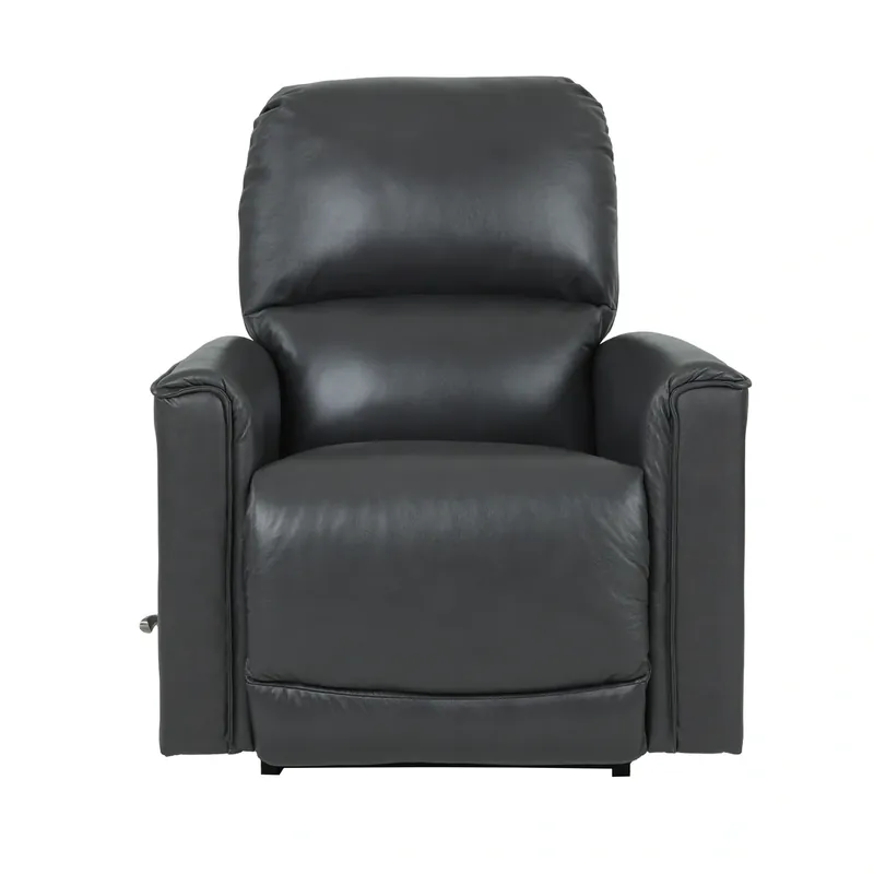La-Z-Boy Cade Cozy Gray Leather Rocker Recliner