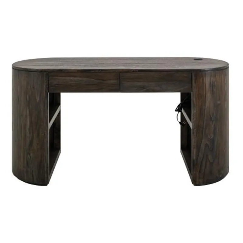 Int'l Furniture Balam Oil Black 2-Drawer Desk