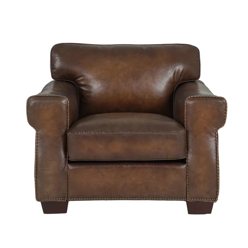 Hydeline Capri Brown Leather Chair