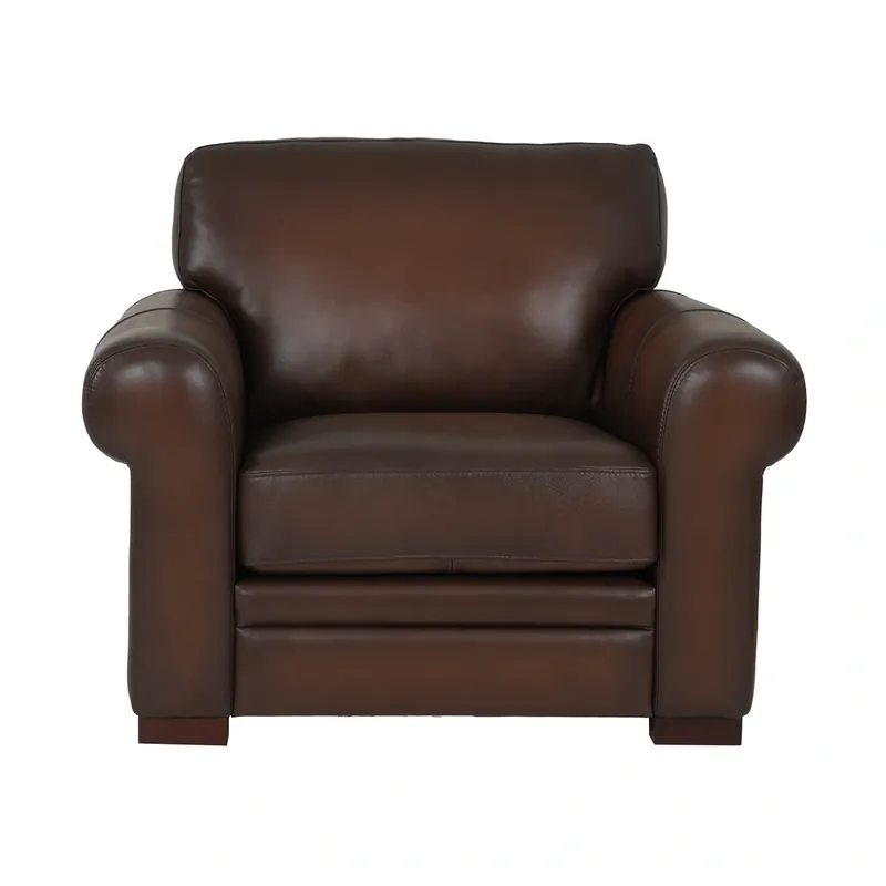 Hydeline Brookfield Brown Leather Chair