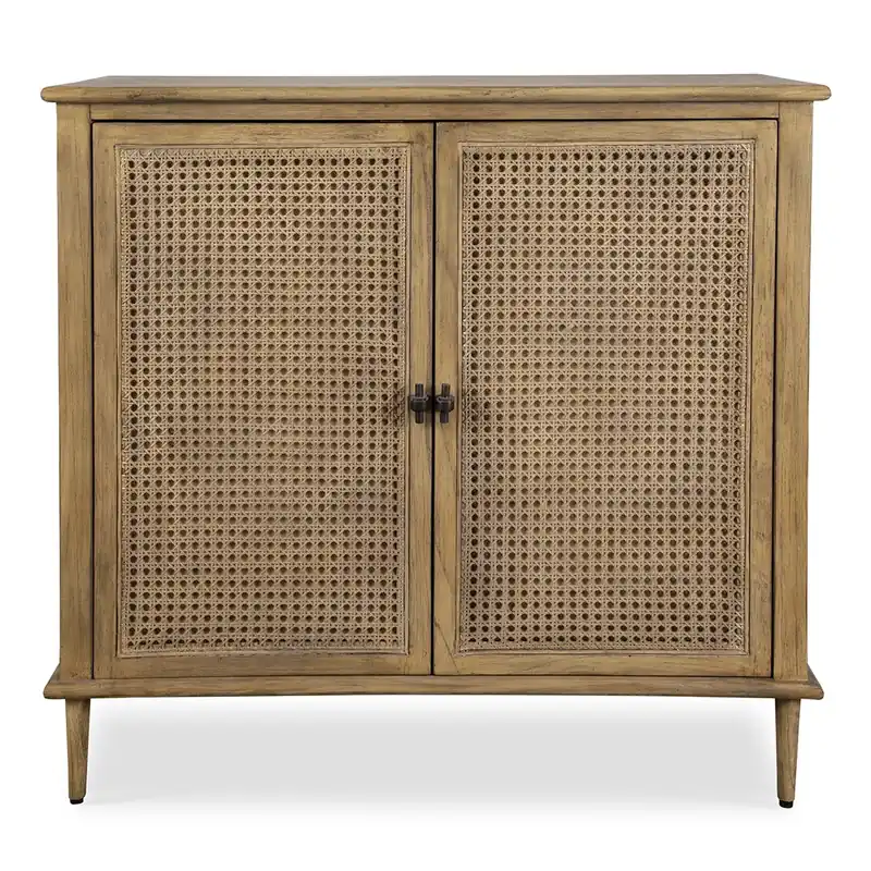 Uttermost Coast 2-Door Accent Cabinet with Natural Cane