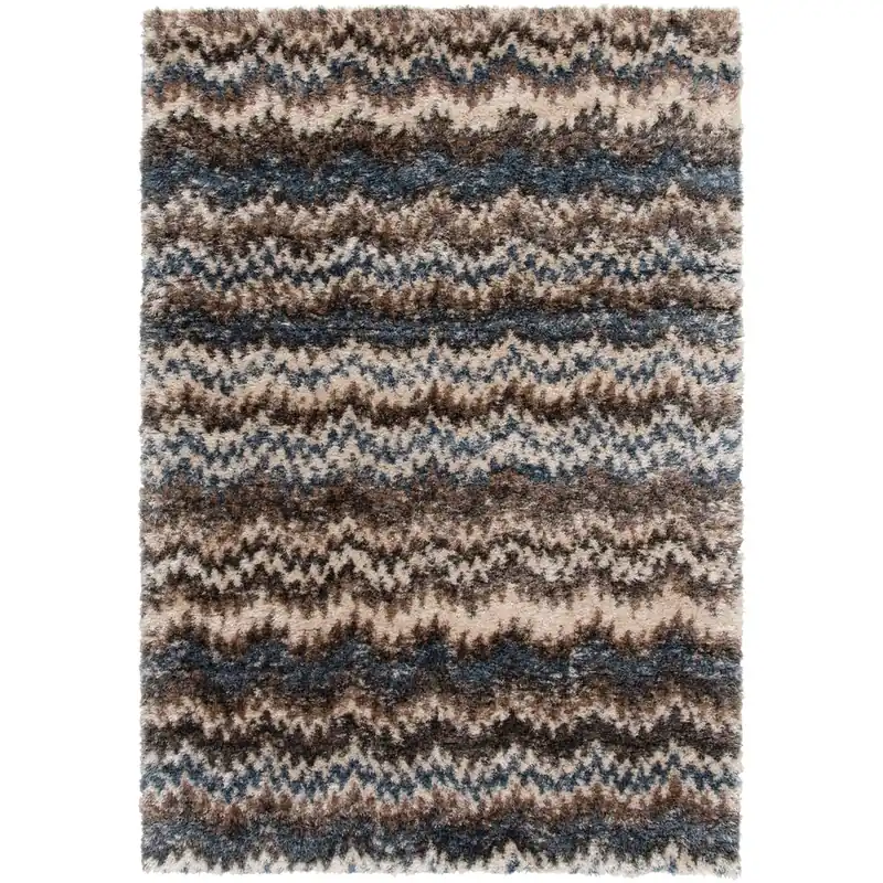 Central Oriental Amale Blue/Brown 5 x 8 Rug