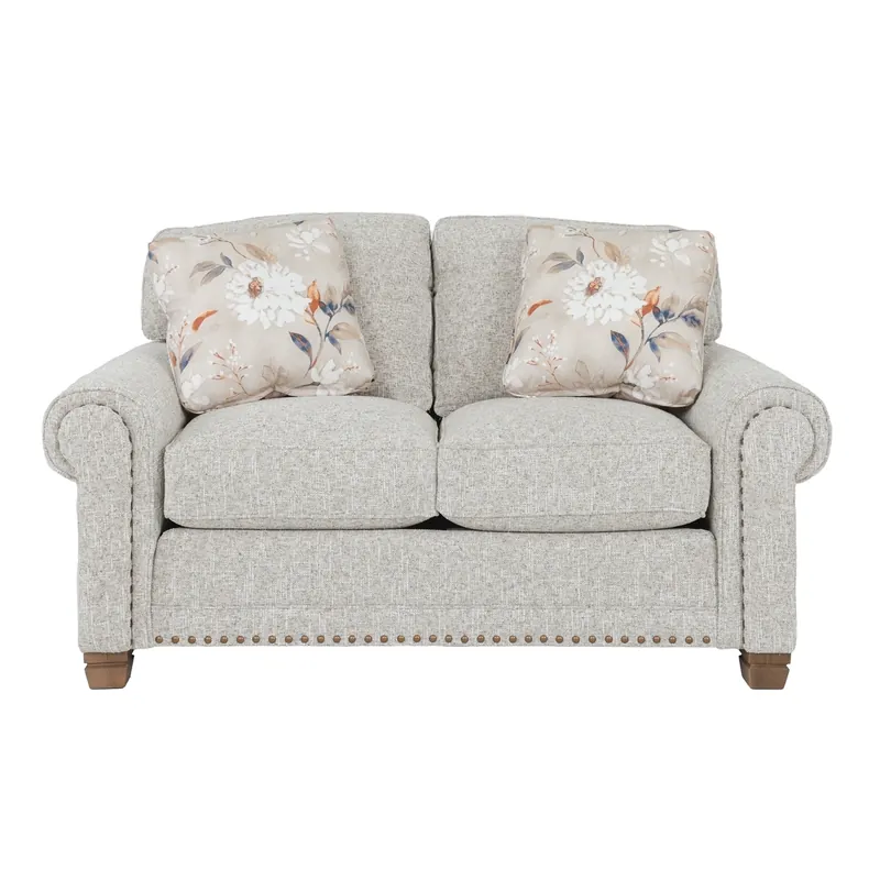 Smith Brothers 393 Collection Taupe Loveseat