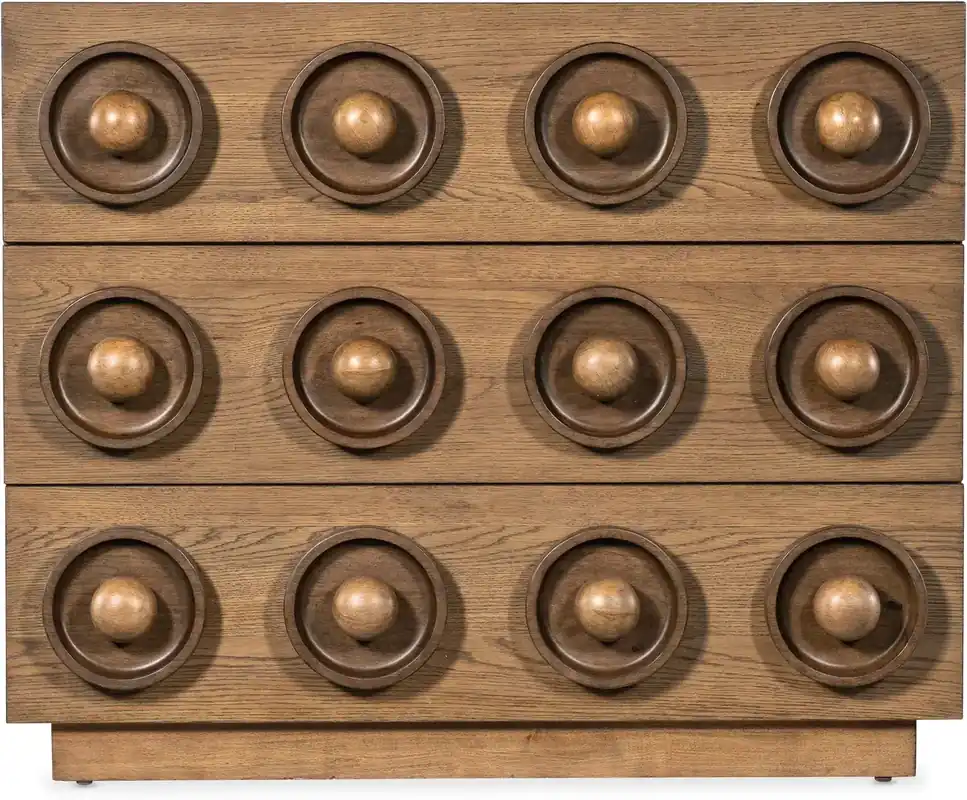 Hooker Furniture Commerce & Market Knobby 3-Drawer Accent Chest