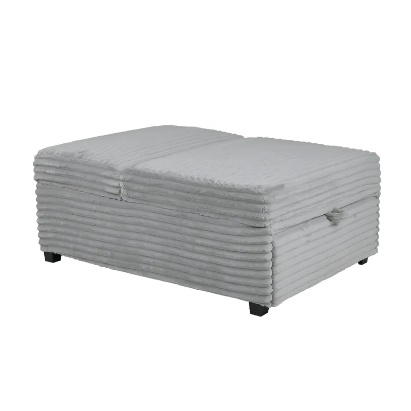 Powell Dozer Gray Convertible Chair Bed