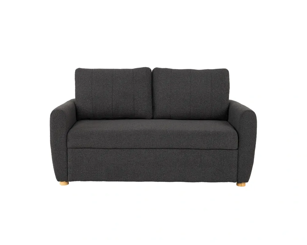 Lifestyles Solutions Galloway Convertible Loveseat in Charcoal Gray