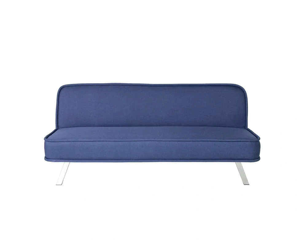 Lifestyles Solutions Toni Navy Blue Convertible Futon Sofa