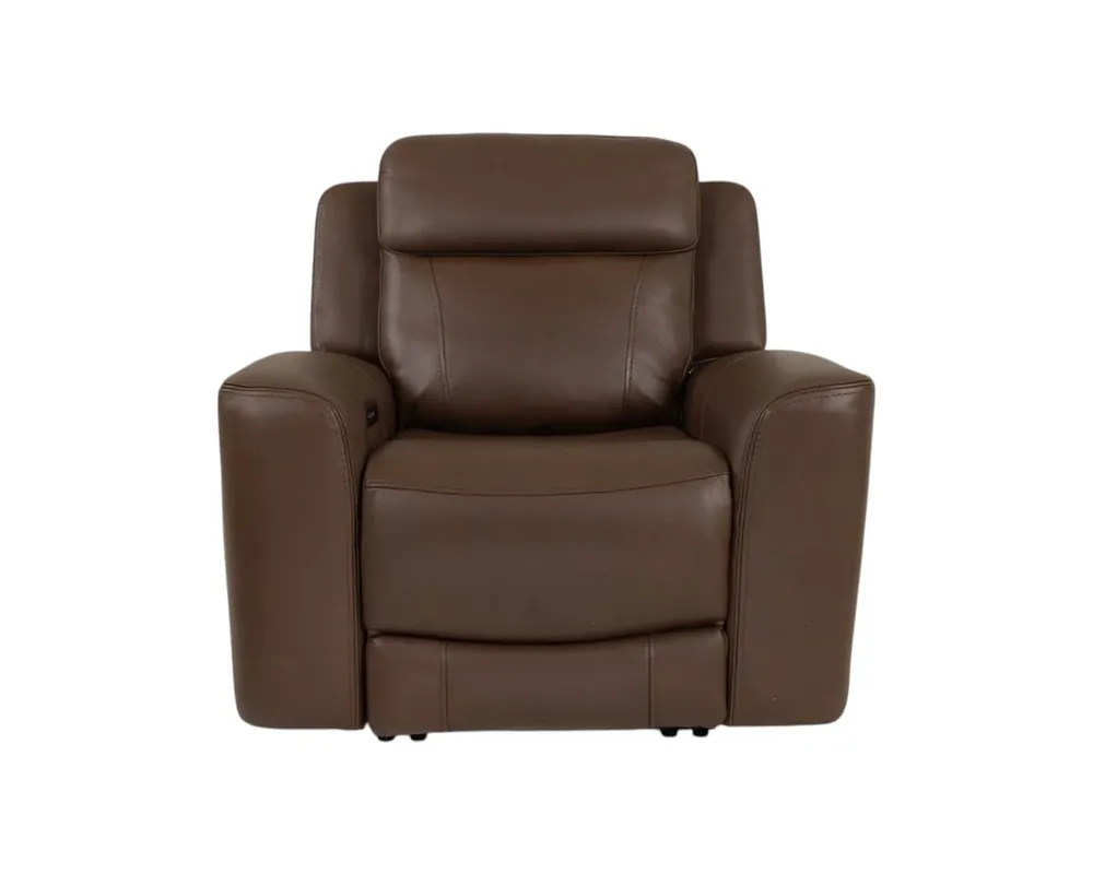Parker House Calgary Leather Power Recliner in Autumn Umber