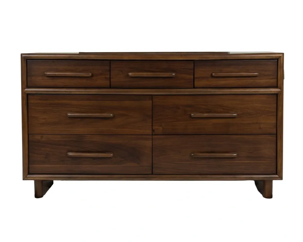 Elements Int'l Brisbane 7-Drawer Dresser with LED Lighting