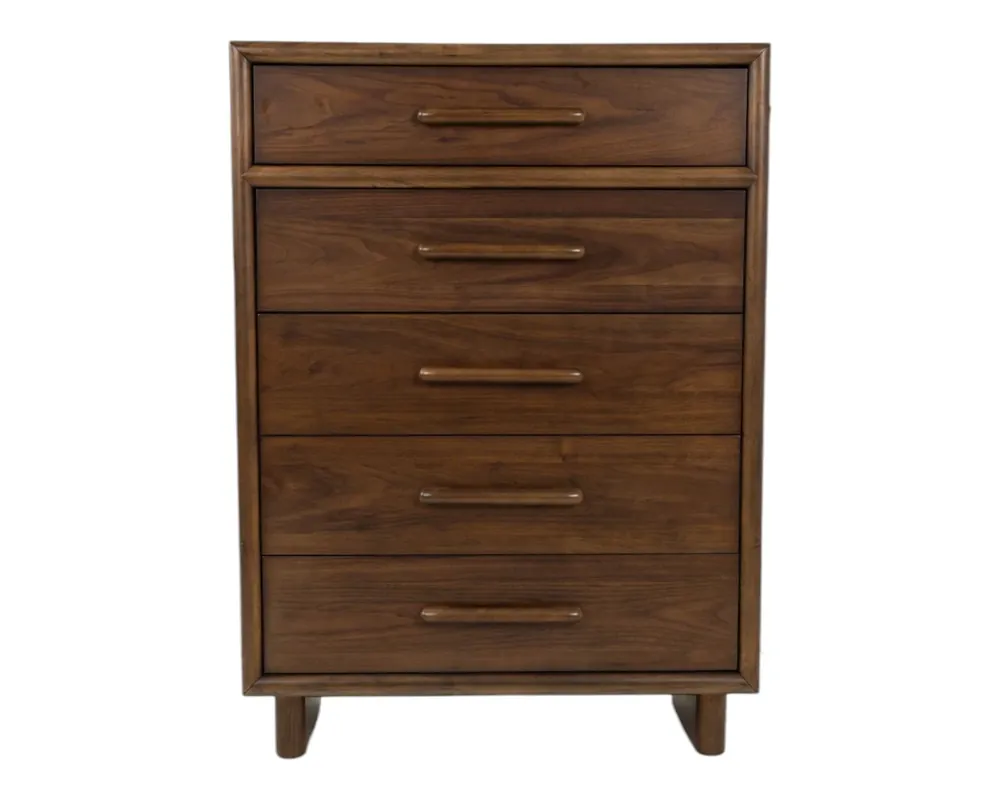 Elements Int'l Brisbane 5-Drawer Chest with LED Lighting