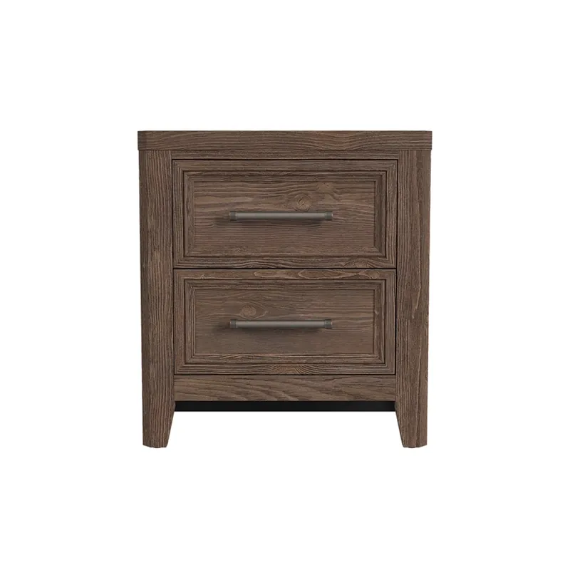 Westwood/Thomson Int'l Carlson 2-Drawer Nightstand in Harvest Brown
