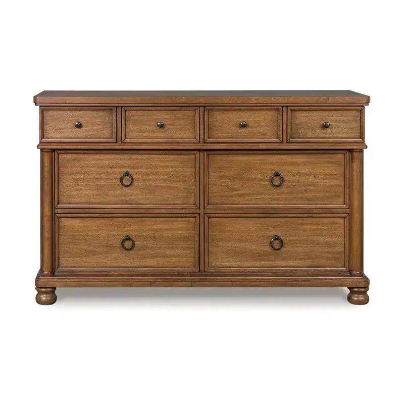 Ashley Rowlenstown Brown 8-Drawer Dresser