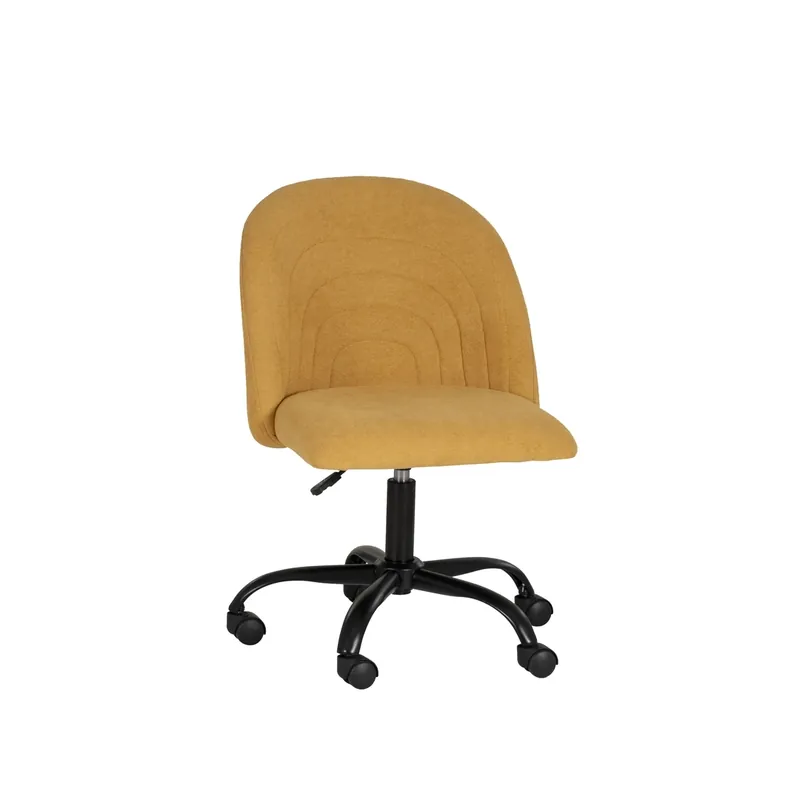 Linon Stormy Yellow Adjustable Swivel Office Chair