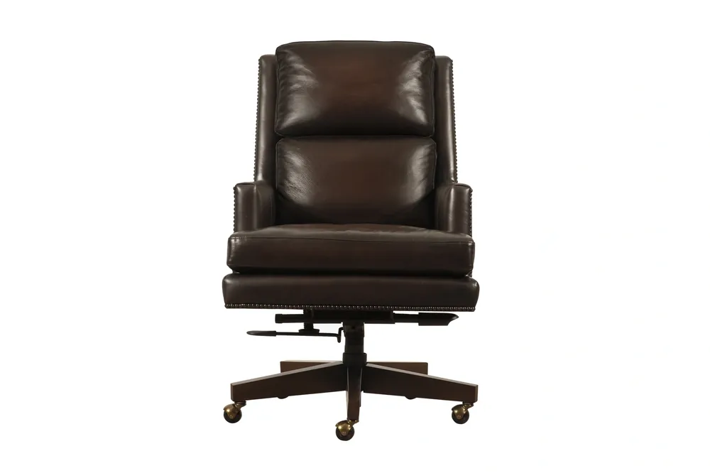 Aspen Admiral Bourbon Brown Leather Executive Office Chair