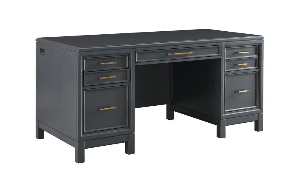 Aspen Alexander Executive Desk in Midnight Blue