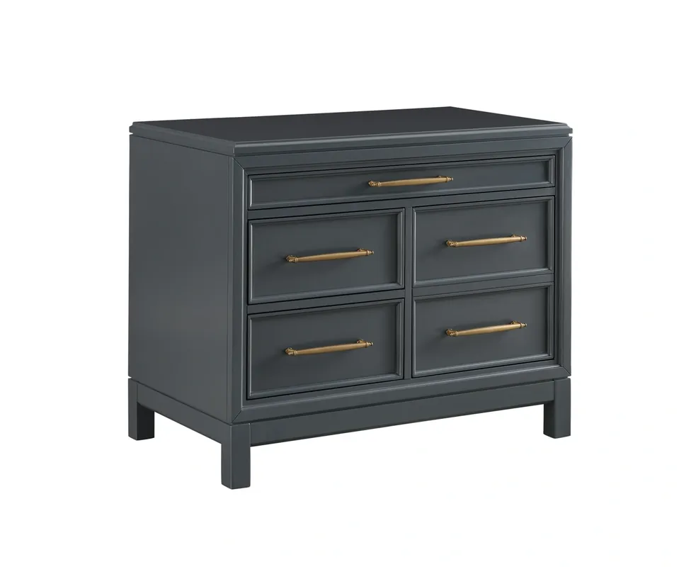 Aspen Alexander Lateral File Cabinet in Midnight Blue