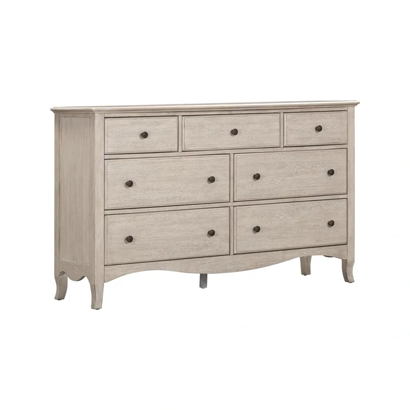 Aspen Provence 7-Drawer Dresser in Linen