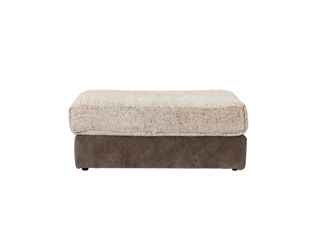 Jackson Reddington Slate/Fawn Ottoman