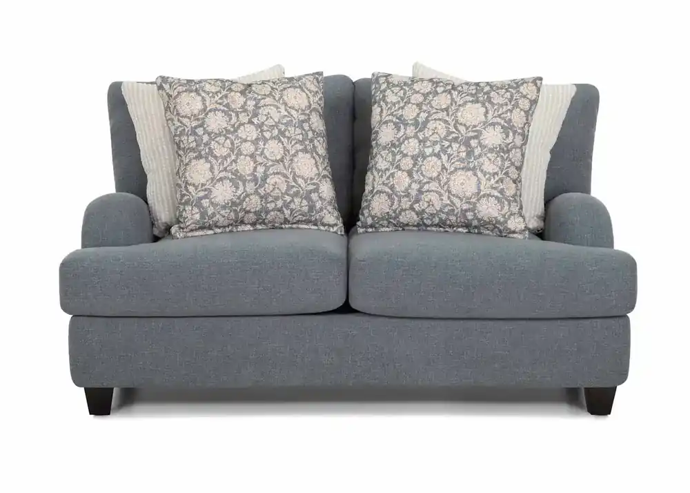 Franklin Laurel Blue Loveseat