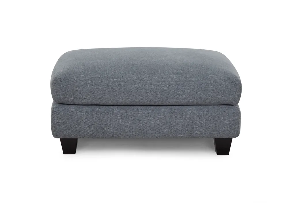 Franklin Laurel Lake Blue Ottoman