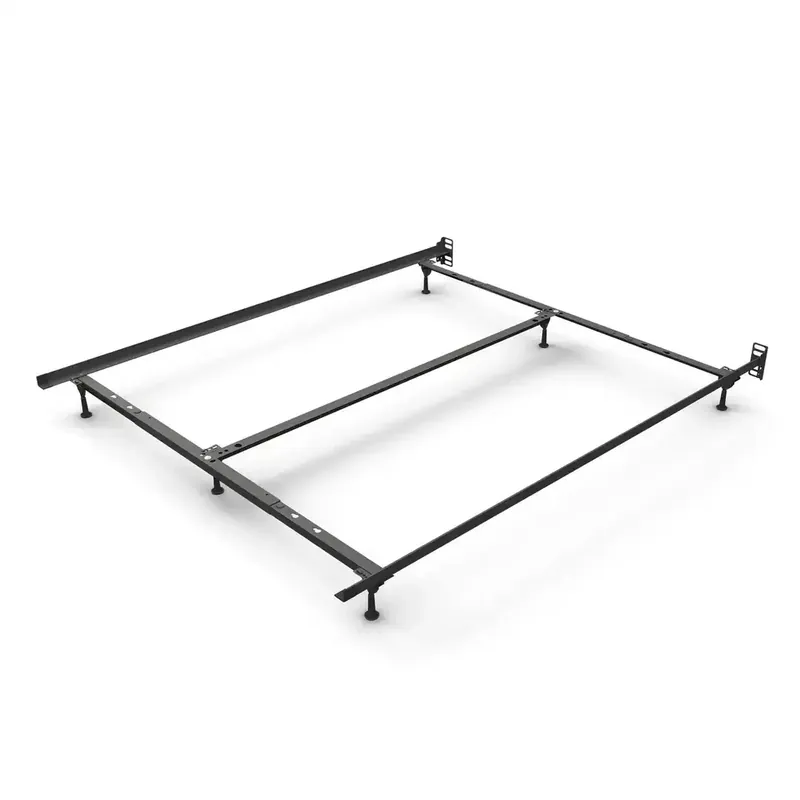 Rize Home Deluxe Queen/King/California King Bed Frame with Spin Glides and 6 Legs