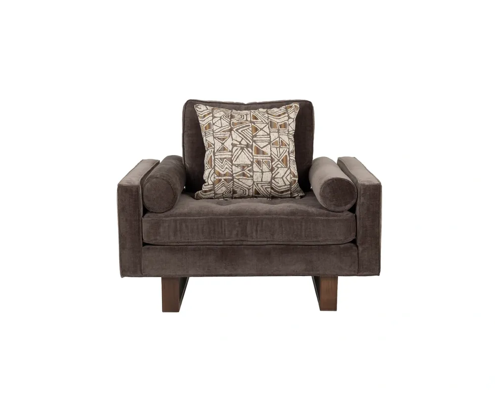 Jonathan Louis Bennett Espresso Brown Arm Chair
